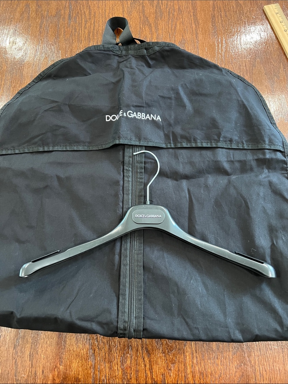 Dolce & Gabbana Black Garment bag  with Branded Hanger